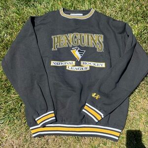 Vintage Pittsburgh Penguins NHL  Logo Athletic Crewneck Sweater Deadstock New XL